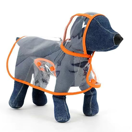 Transparent Pet Raincoat For Medium Large Pets