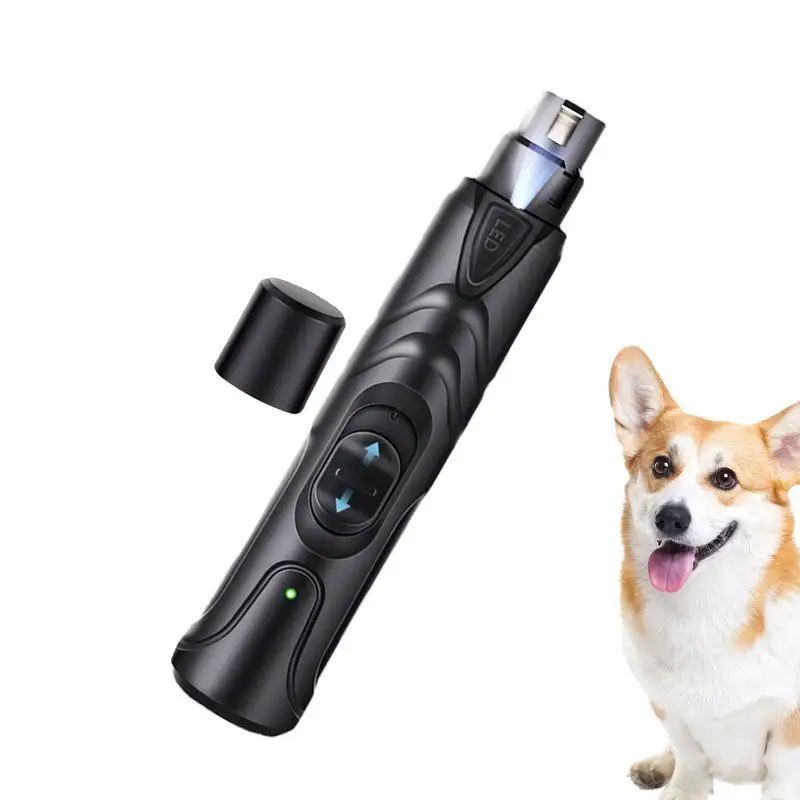Lighted Rechargeable Pet Nail Grinder 2-Speed Grooming Tool