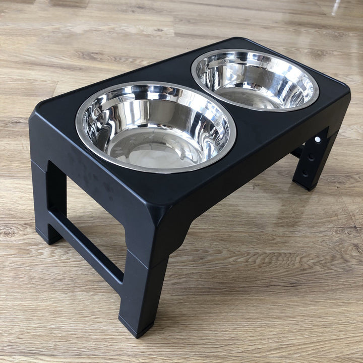 Adjustable Elevated Pet Food Bowl Integrated Design