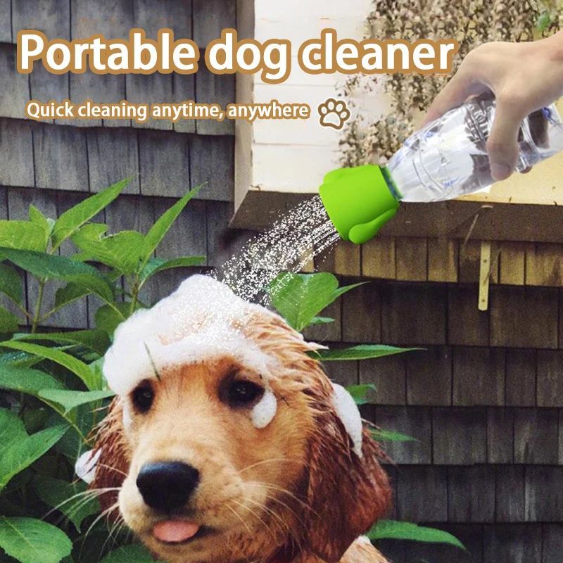 Portable Pet Bath Sprayer Silicone Shower Nozzle