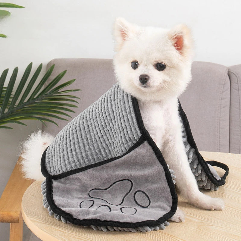 Super Absorbent Microfiber Pet Bath Towel Quick-Dry