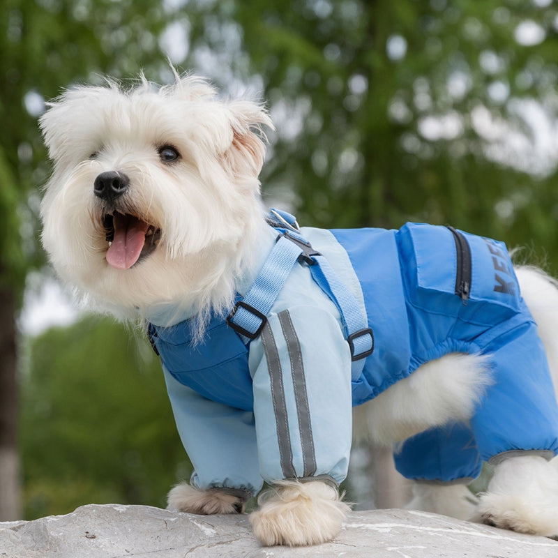 Autumn Winter Windproof Waterproof Pet Four-Leg Coat