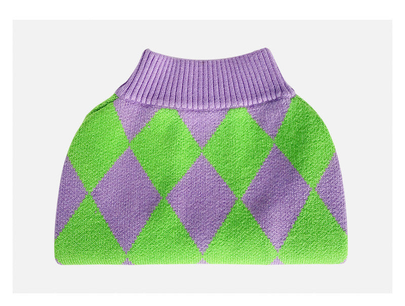 Trendy Plaid Pet Sweater Shirt