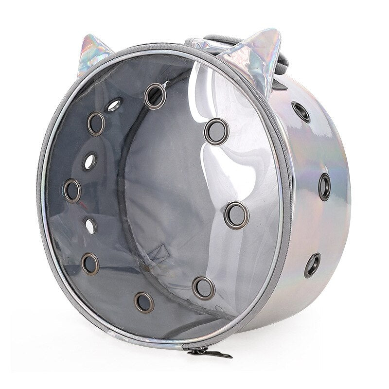 Transparent Portable Pet Carrier Backpack With Breathable Design