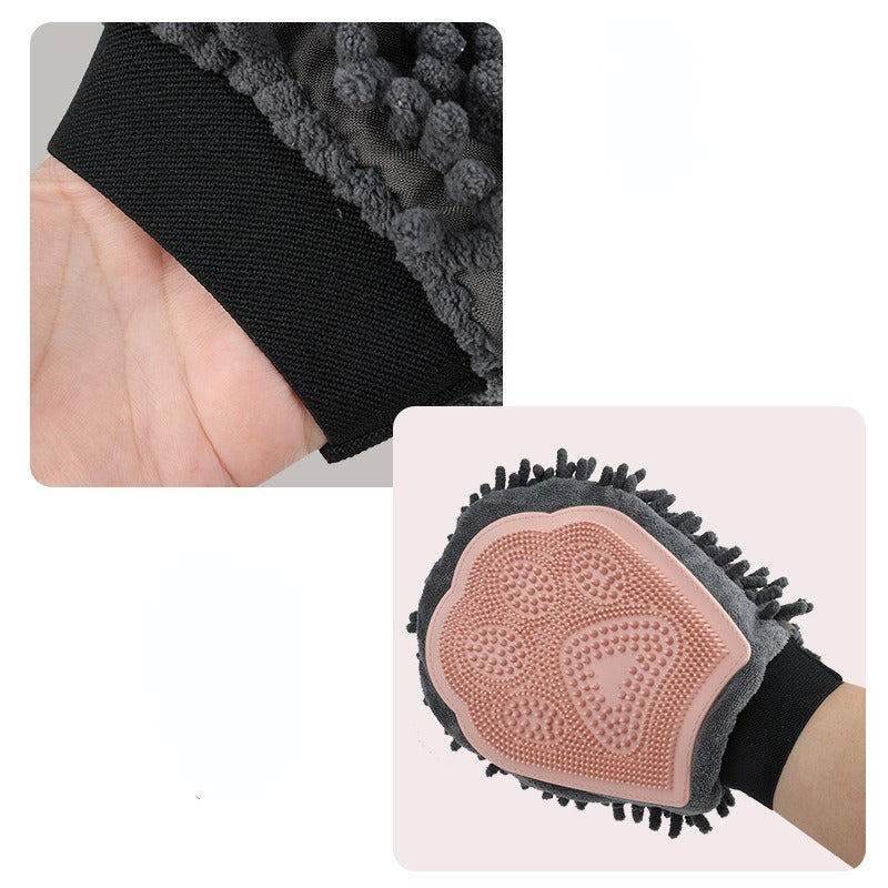 2-in-1 Pet Grooming Brush and Massage Glove