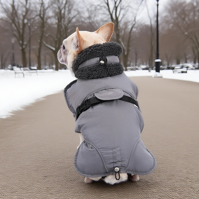 Warm Cotton Padded Pet Clothes For Autumn And Winter