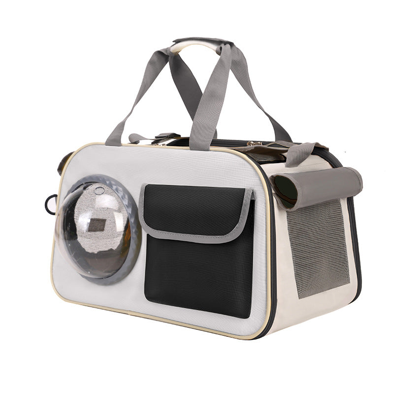 Outdoor Portable Pet Backpack Space Capsule Crossbody Carrier Bag