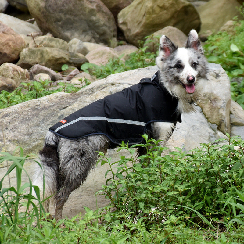 Water Repellent Pet Raincoat With Hood