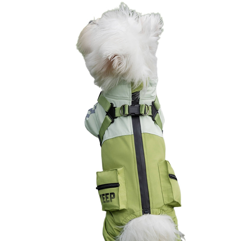 Autumn Winter Windproof Waterproof Pet Four-Leg Coat