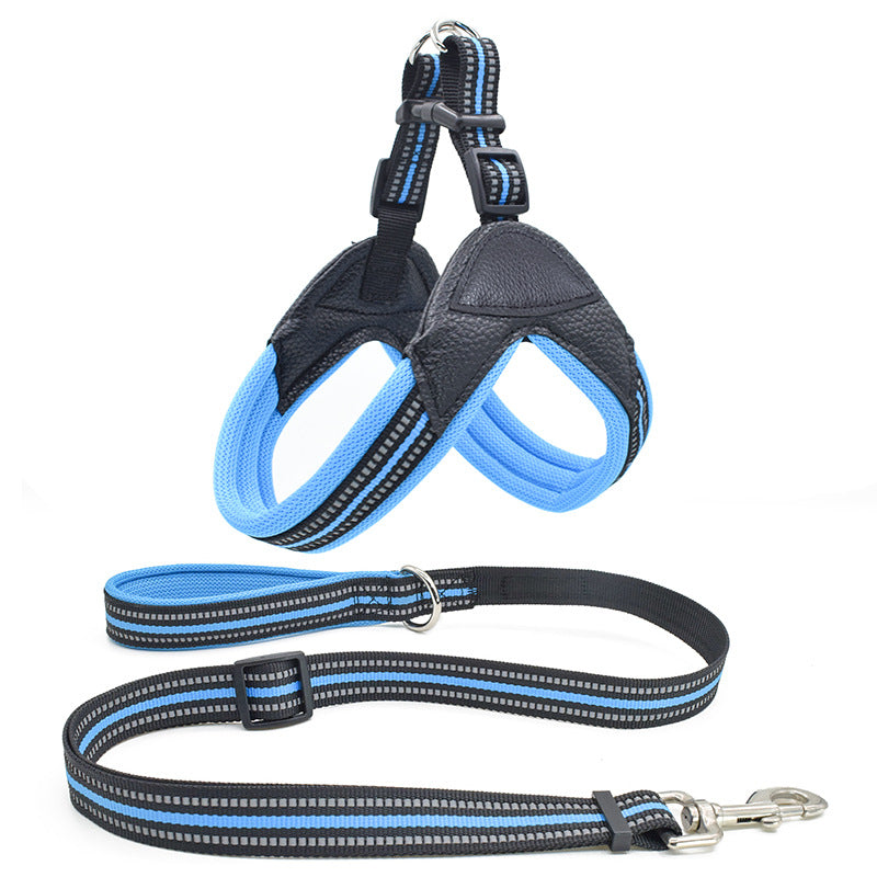 Pet Chest Harness And Leash Traction Set