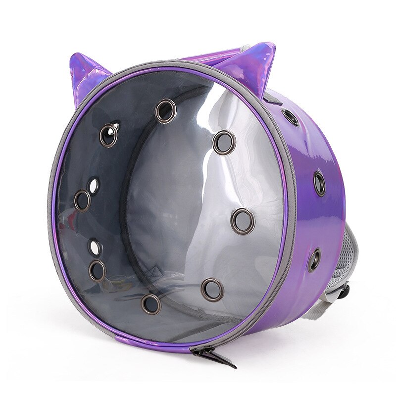 Transparent Portable Pet Carrier Backpack With Breathable Design