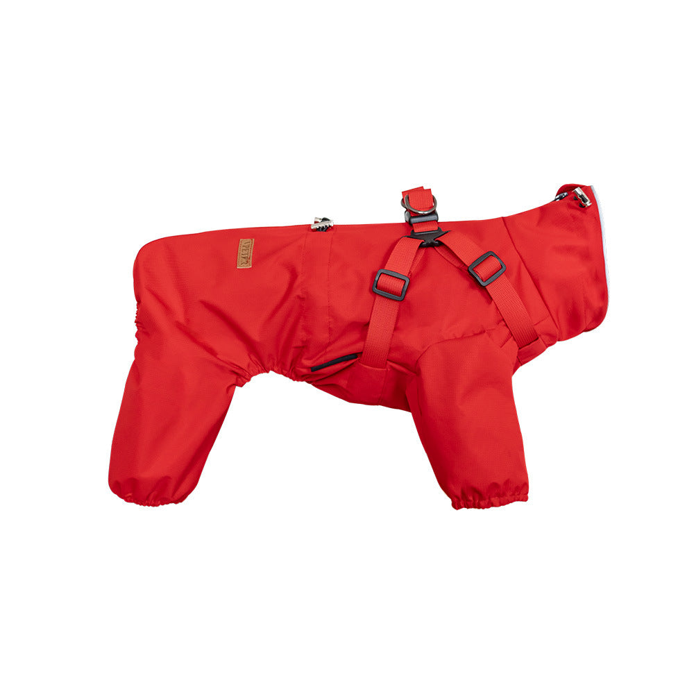 Fashion One-Piece Pet Raincoat