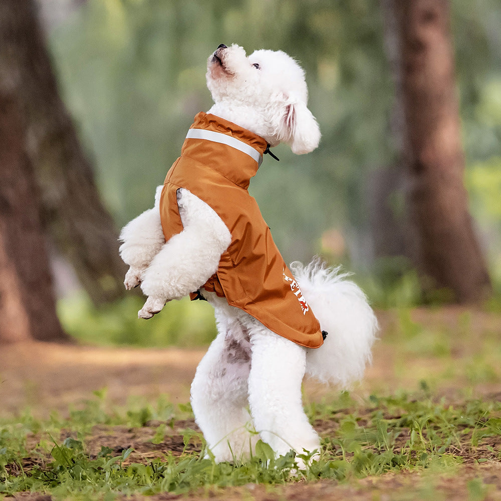 Outdoor Windproof Reflective Pet Raincoat Poncho