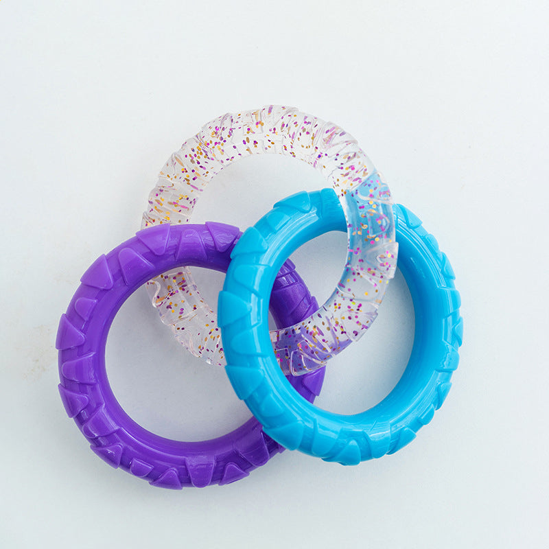 Floating Water Pet Flying Disk Training Ring Durable Chew Resistant
