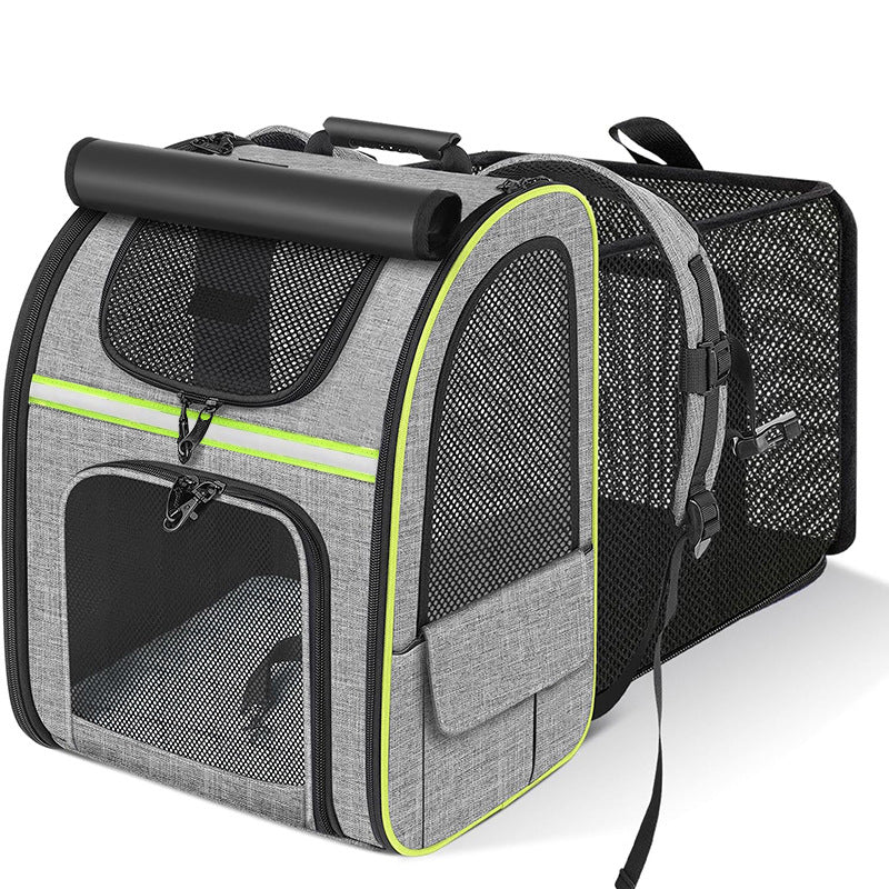 Portable Extendable Pet Backpack Diaper Carrier Bag