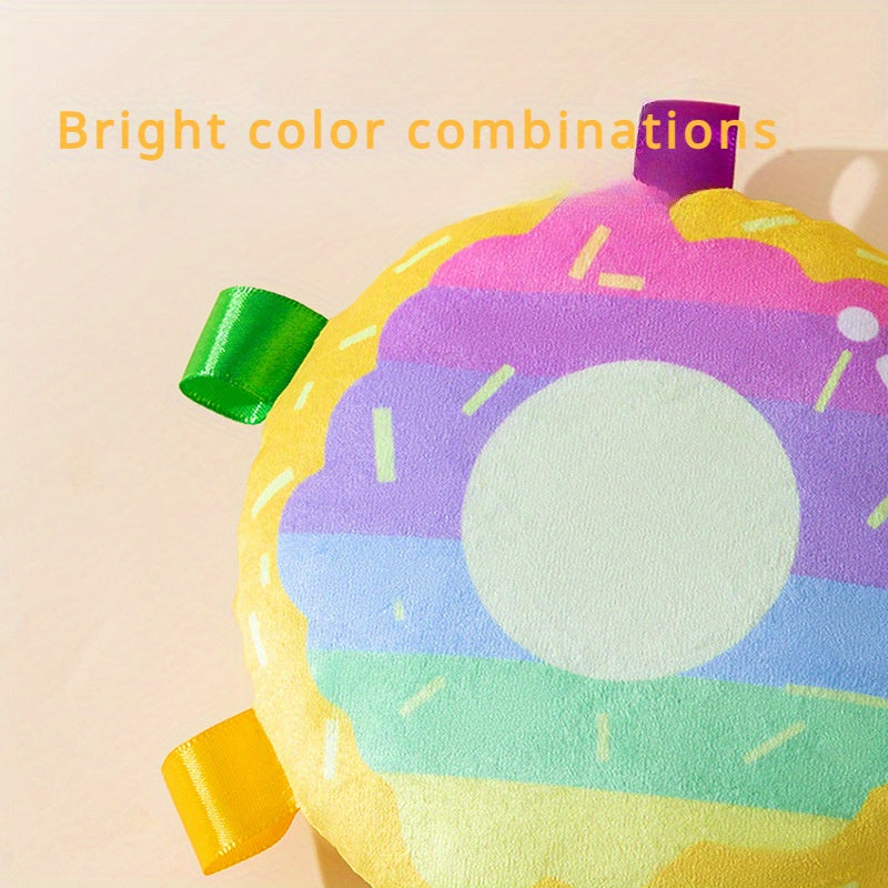 Cartoon Plush Flying Disc Pet Toy Durable Outdoor Training Flyer
