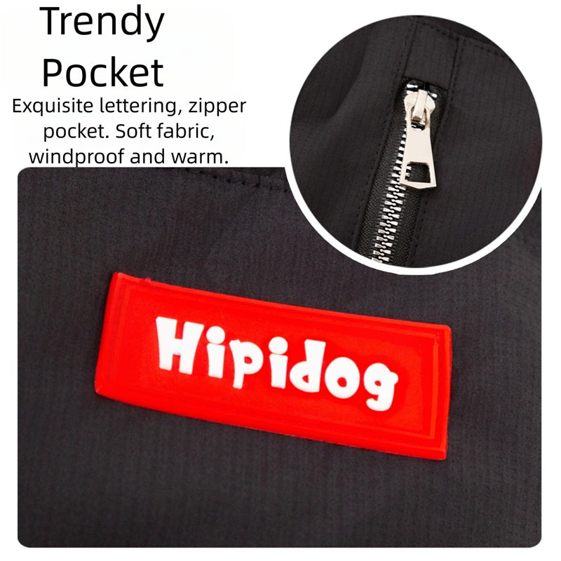 Trendy Thick Warm Cotton Padded Pet Vest With Pocket