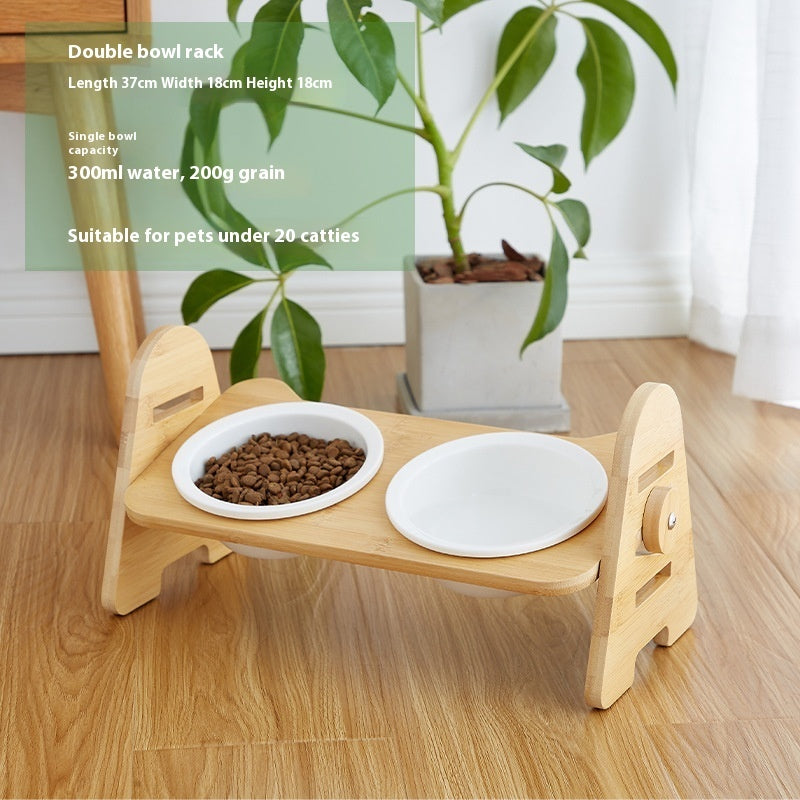 Oblique Mouth Pet Drinking Bowl For Neck Support