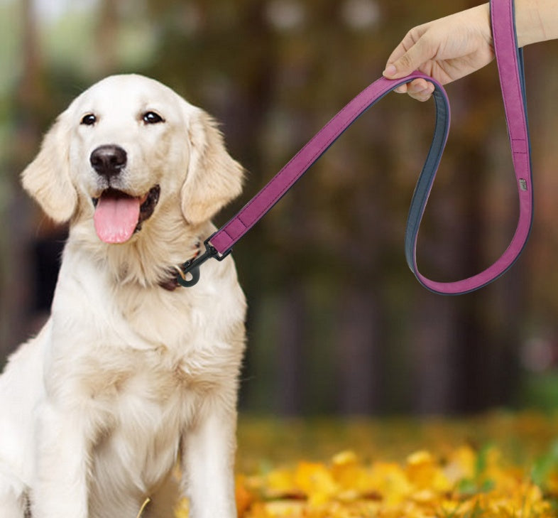 Pull Resistant Leather Pet Leash For Durable Daily Use