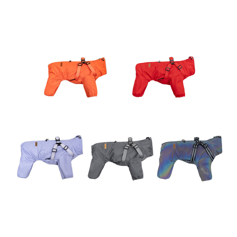 Fashion One-Piece Pet Raincoat