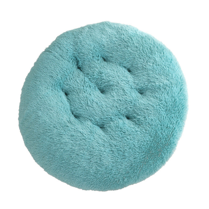 Round Plush Warm Pet Bed Comfortable Sleeping Mat House