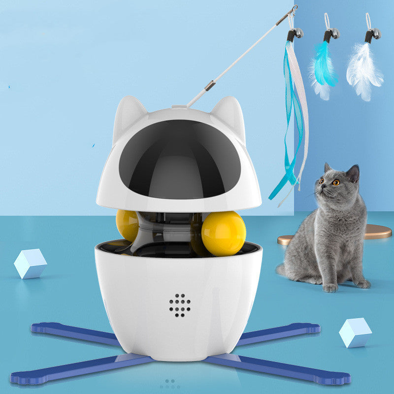 Automatic Smart Pet Toy Stick And Spill Ball Set