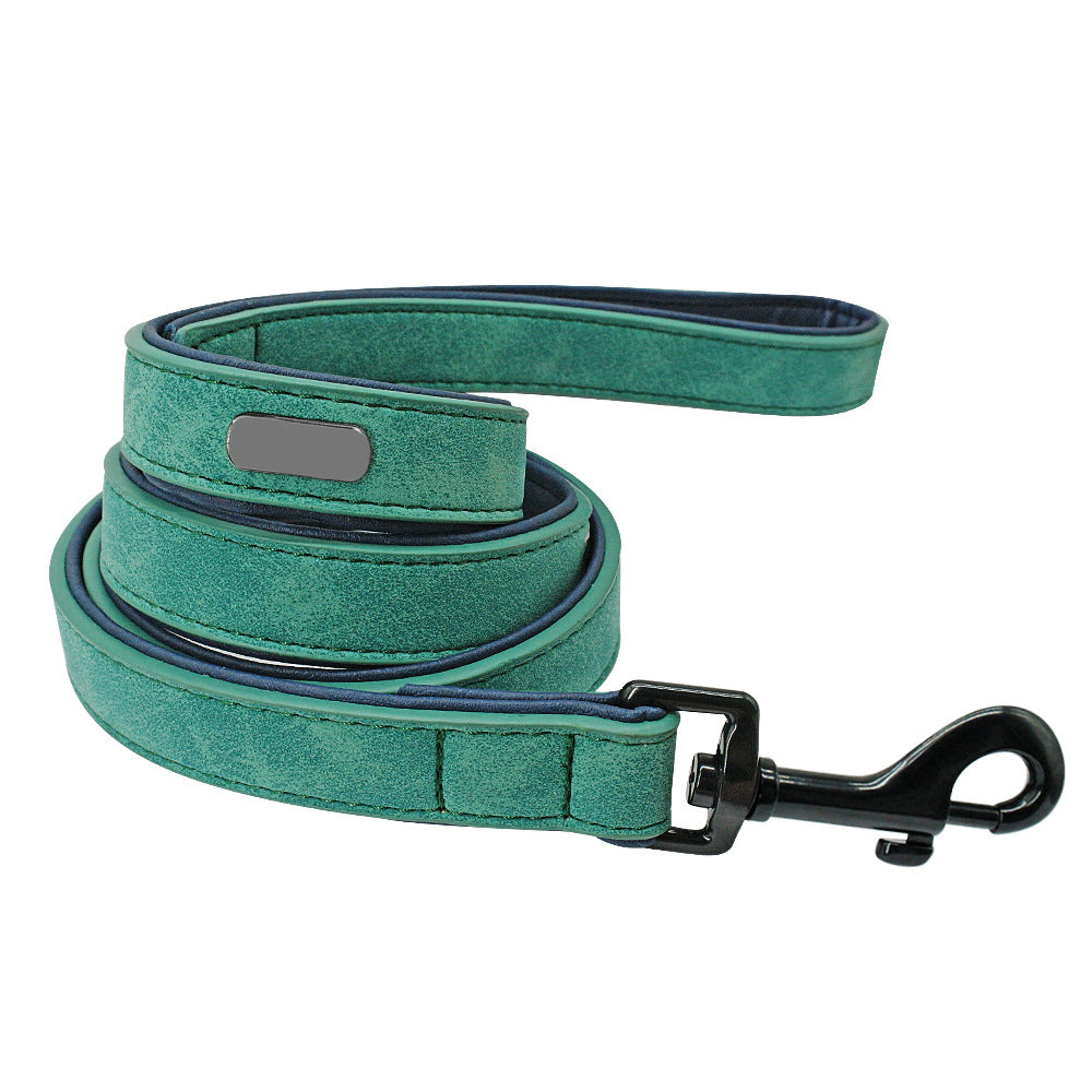 Pull Resistant Leather Pet Leash For Durable Daily Use