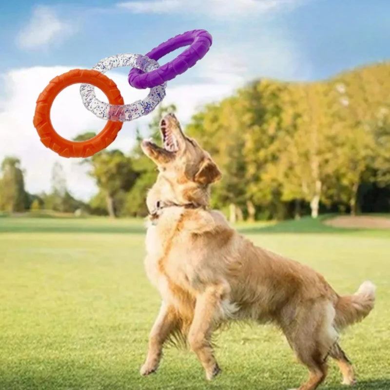 Floating Water Pet Flying Disk Training Ring Durable Chew Resistant