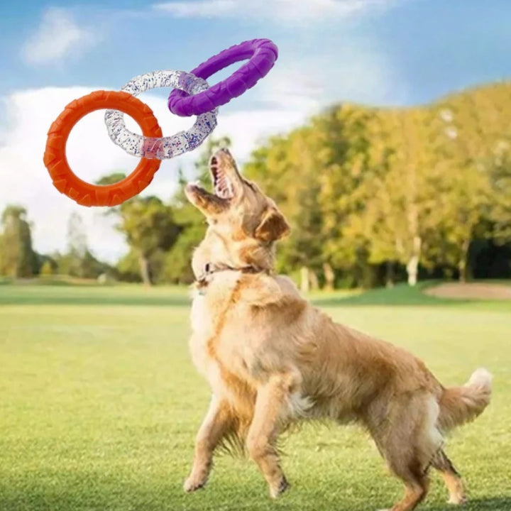 Floating Water Pet Flying Disk Training Ring Durable Chew Resistant