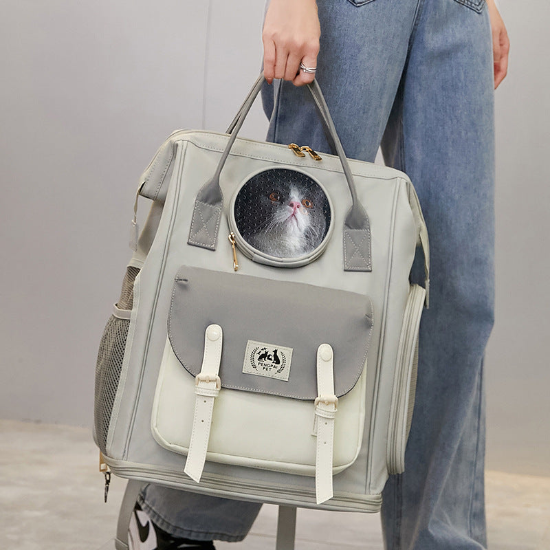 Large Capacity Breathable Portable Pet Backpack Bag