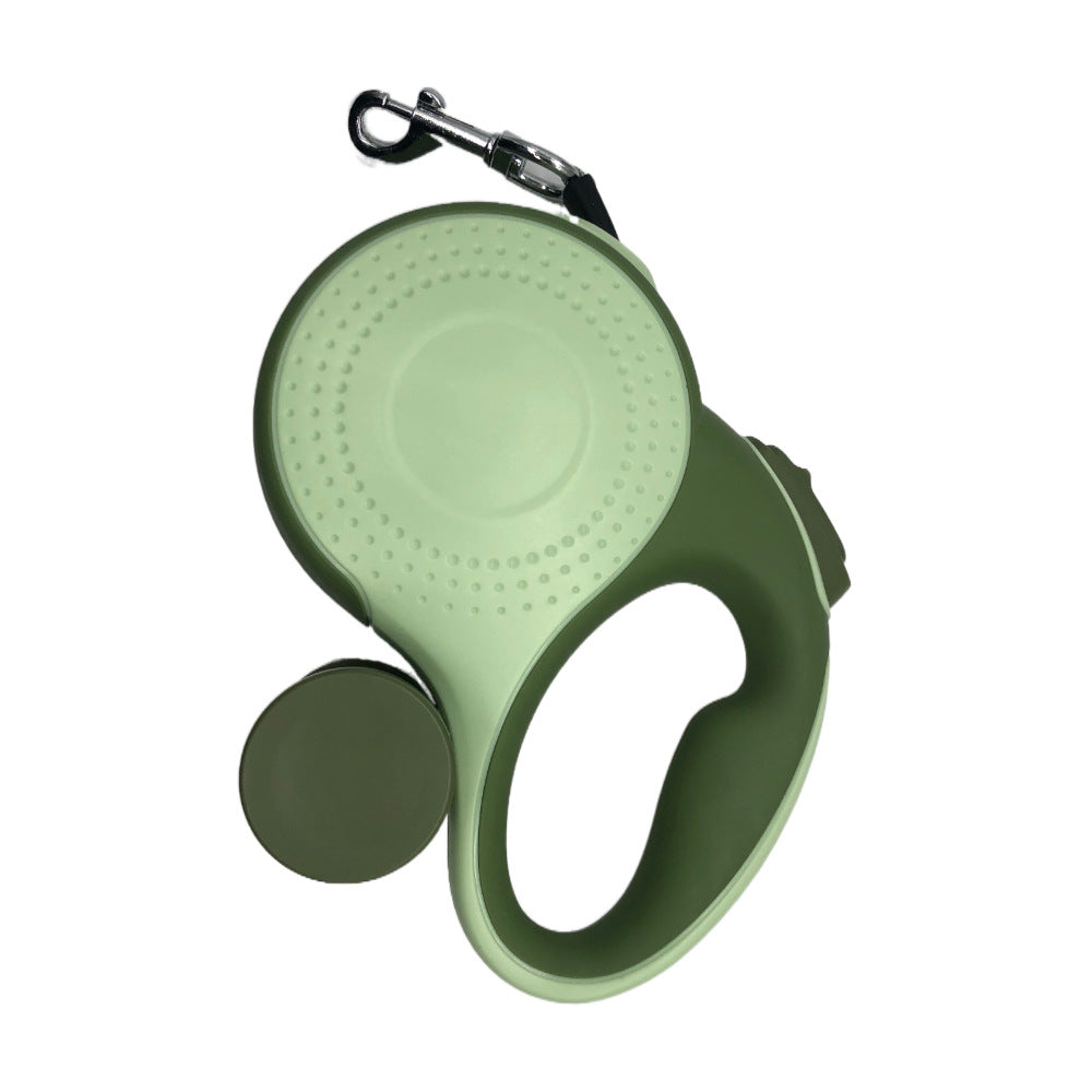 Automatic Retractable Pet Leash With Built In Waste Bag Dispenser