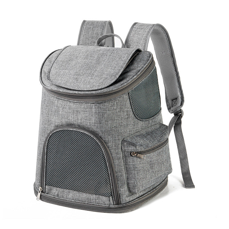 New Portable Pet Backpack Oxford Cloth Outdoor Shoulder Carrier Bag