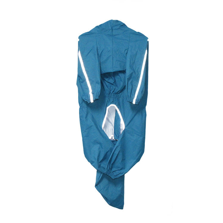 Adjustable Waterproof Pet Raincoat With Tail Cover Hood