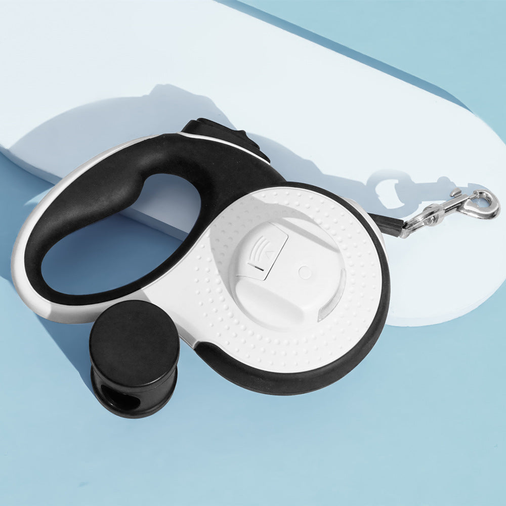 Automatic Retractable Pet Leash With Built In Waste Bag Dispenser