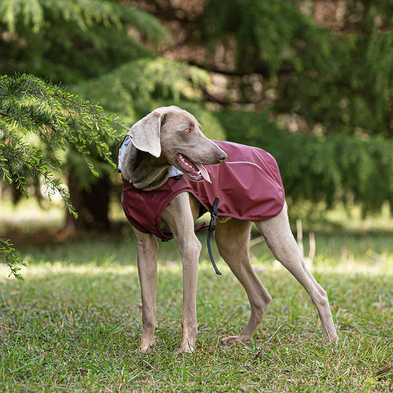 Portable PU Pet Raincoat For Large Pets