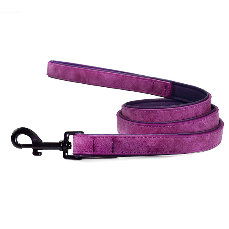 Pull Resistant Leather Pet Leash For Durable Daily Use