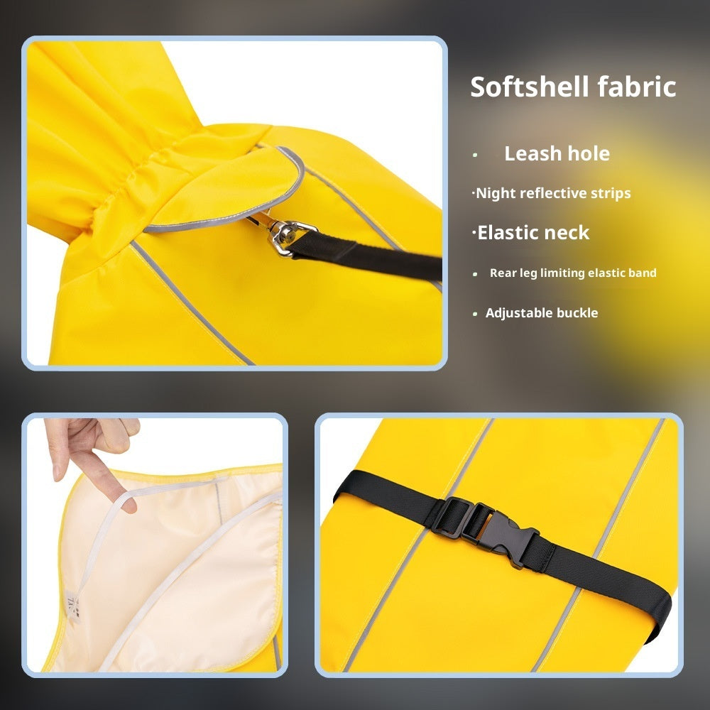 Waterproof Outdoor Pet Raincoat With Hood