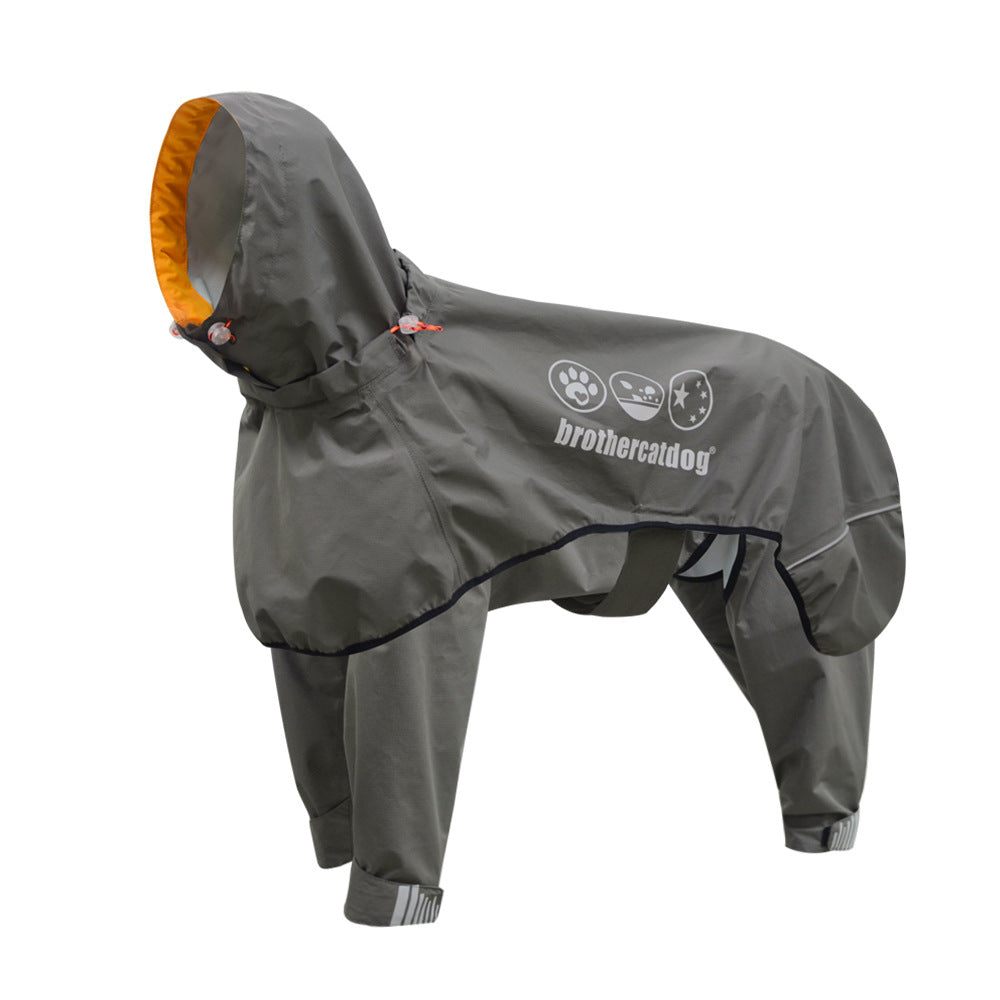 Four-Legged Waterproof Pet Raincoat Poncho