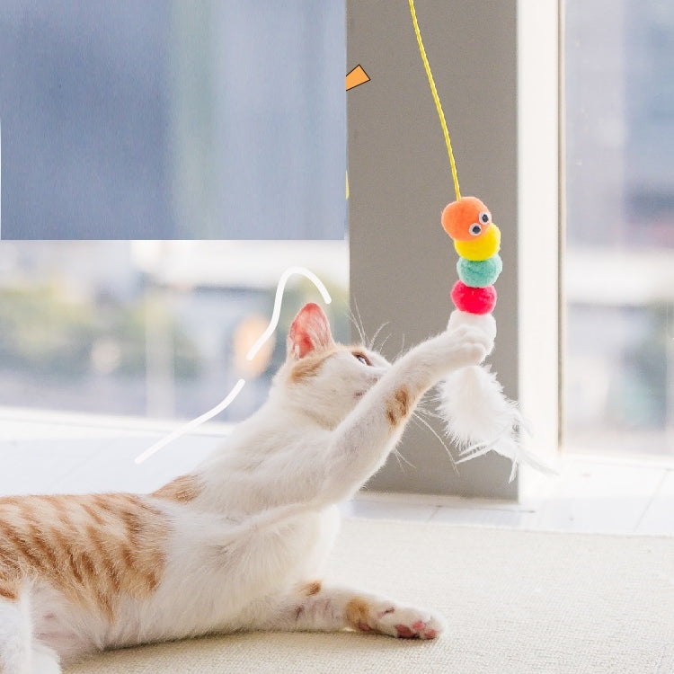Interactive Pet Toy Telescopic Hanging Rope Grabbing Mouse