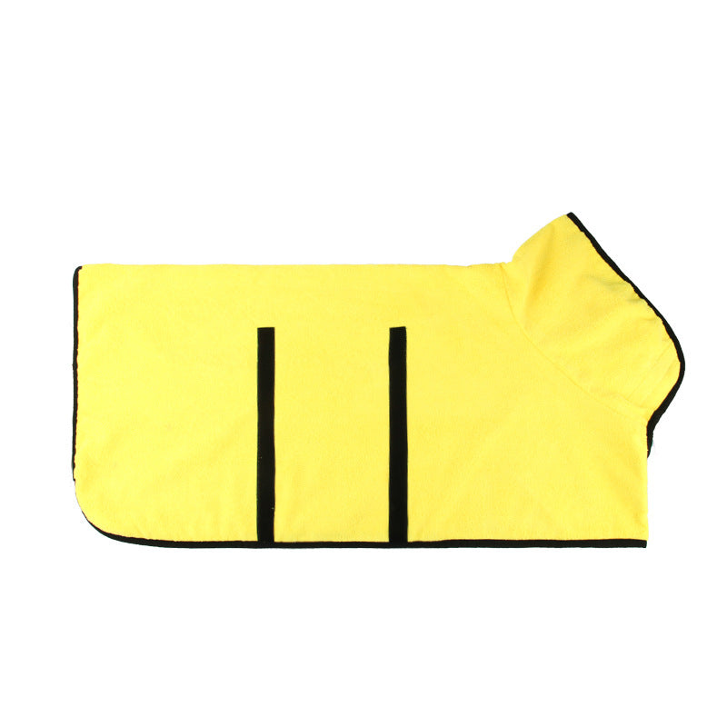 Pet Bathing Robe Shirt with Tucked Waist