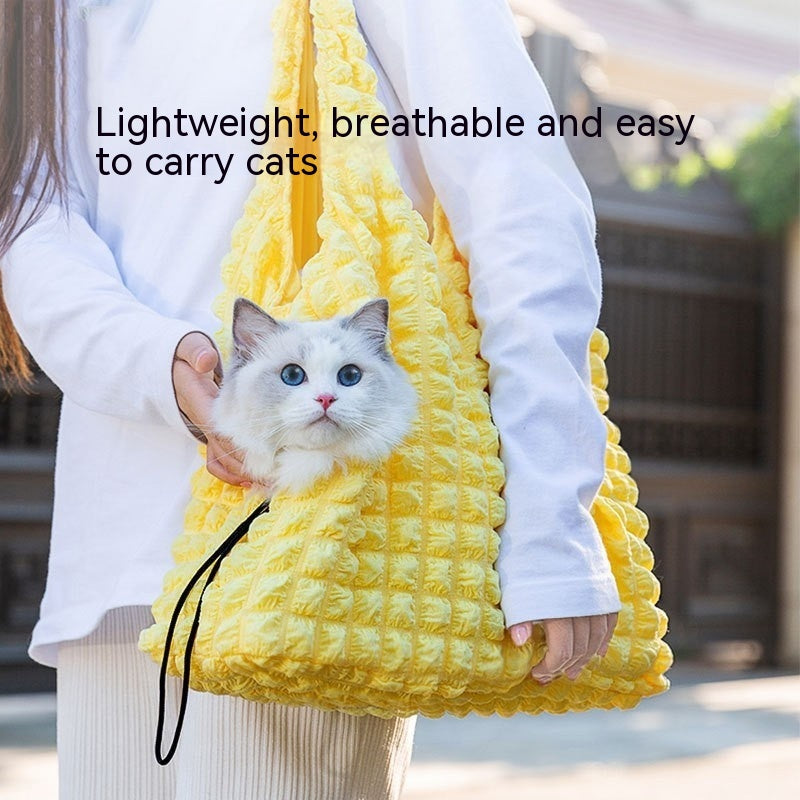 Pet Diaper Backpack Off Shoulder Portable Carrier Bag