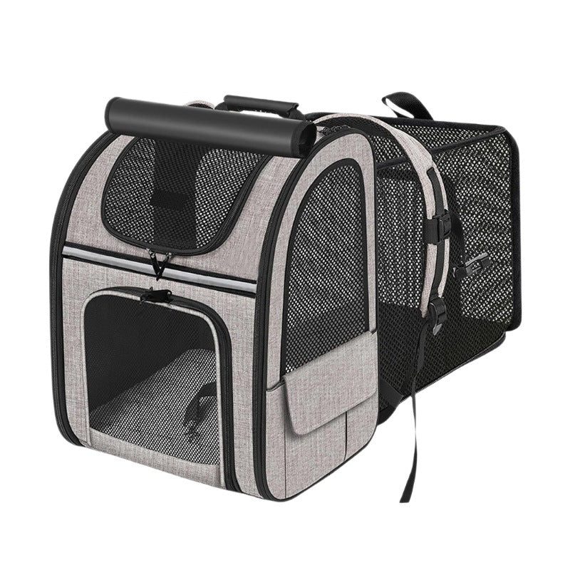 Portable Extendable Pet Backpack Diaper Carrier Bag