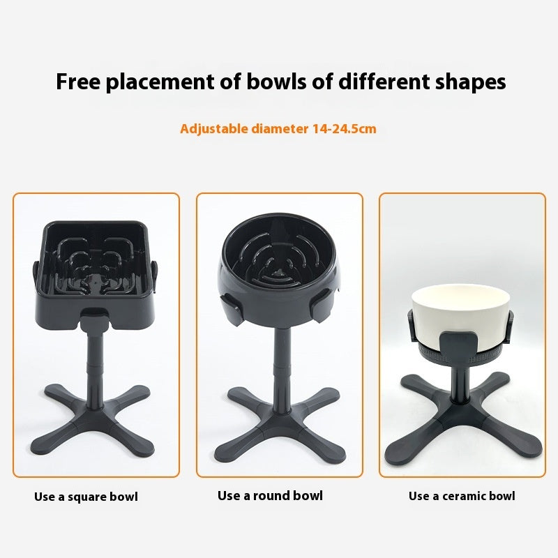 Adjustable Elevated Pet Bowl Stand Anti Spill Design