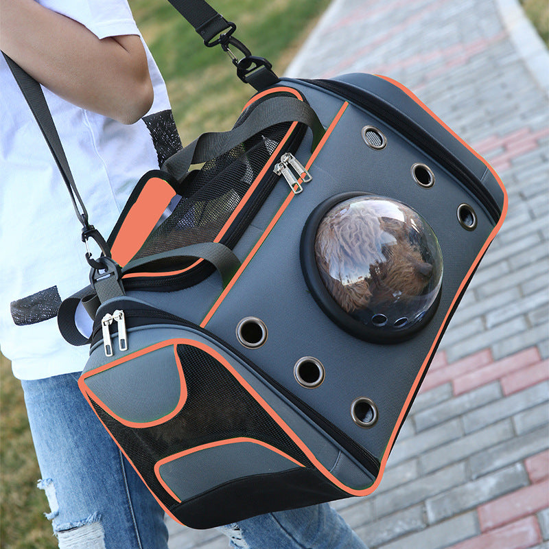 Portable Pet Diaper Backpack Carrier Bag For Travel Use