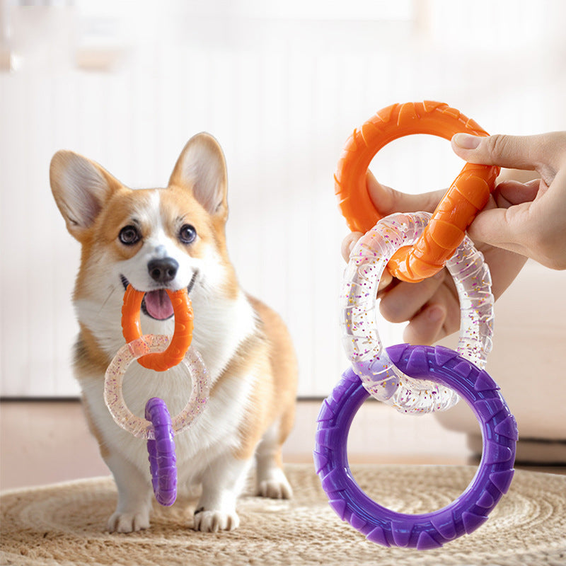 Floating Water Pet Flying Disk Training Ring Durable Chew Resistant