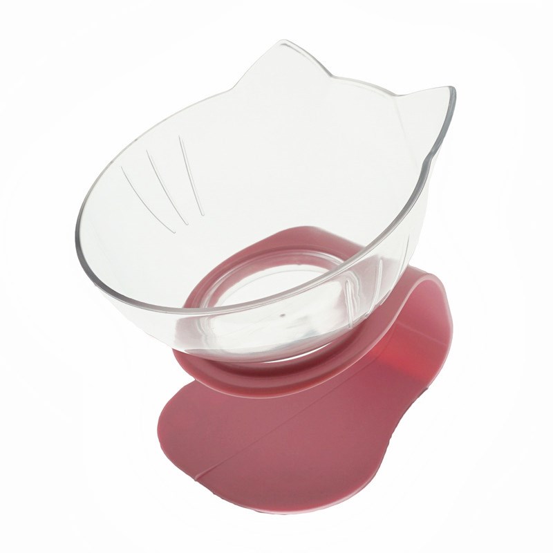 Non Slip Double Pet Bowl With Raised Neck Support Stand