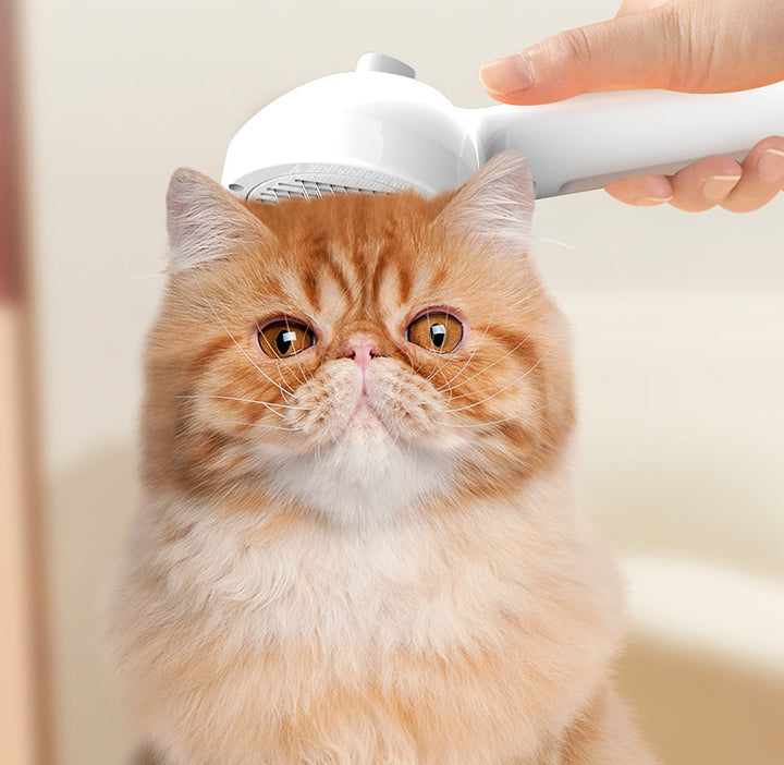Self-Cleaning Pet Hair Removal Comb with Mist