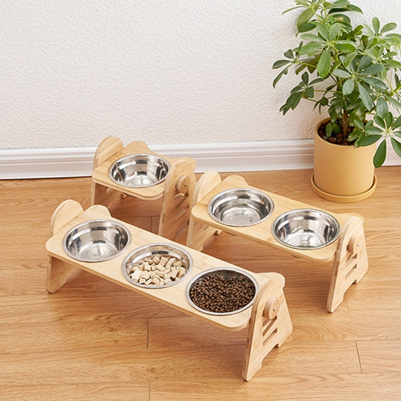 Oblique Mouth Pet Drinking Bowl For Neck Support