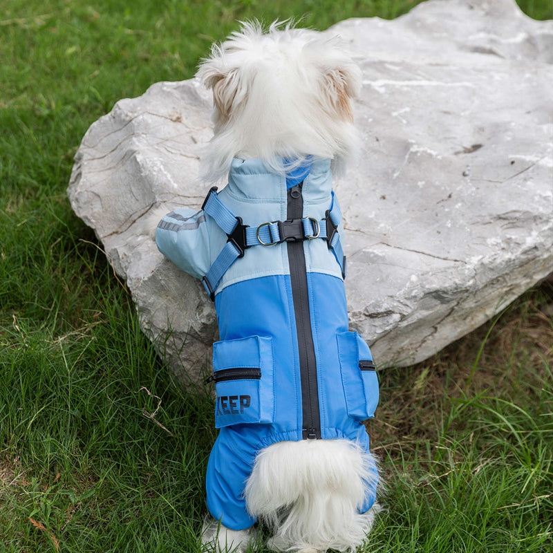Autumn Winter Windproof Waterproof Pet Four-Leg Coat