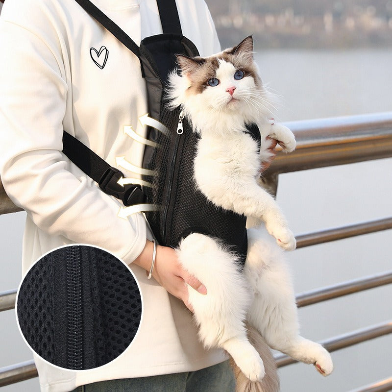 Breathable Portable Pet Carrier Backpack For Travel And Outdoor Use